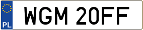 Trailer License Plate